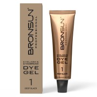 Краска для ресниц и бровей BRONSUN черный #1 15мл